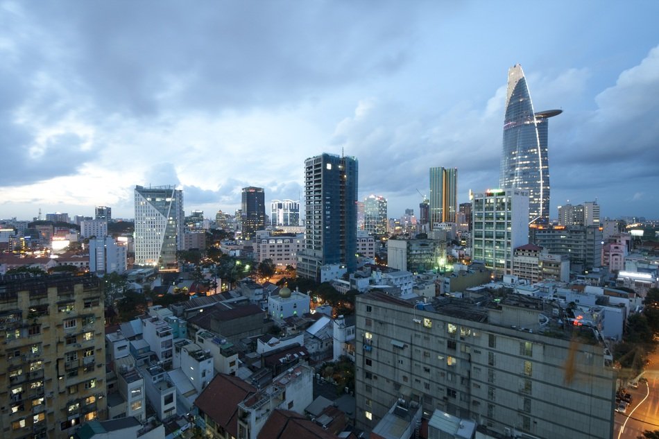 cityscape in vietnam