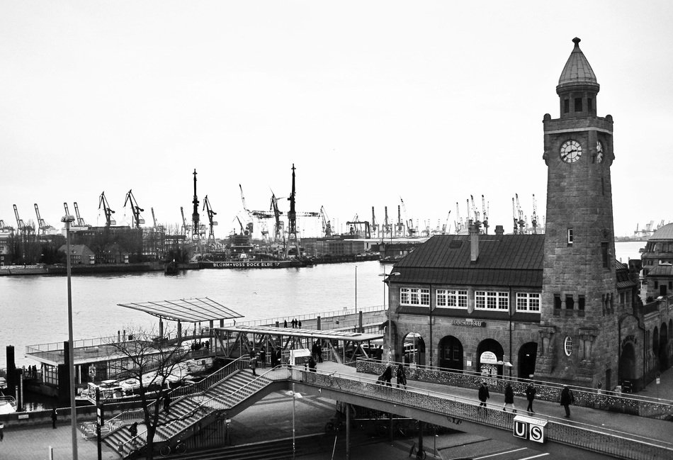 port of hamburg Landungsbrücken