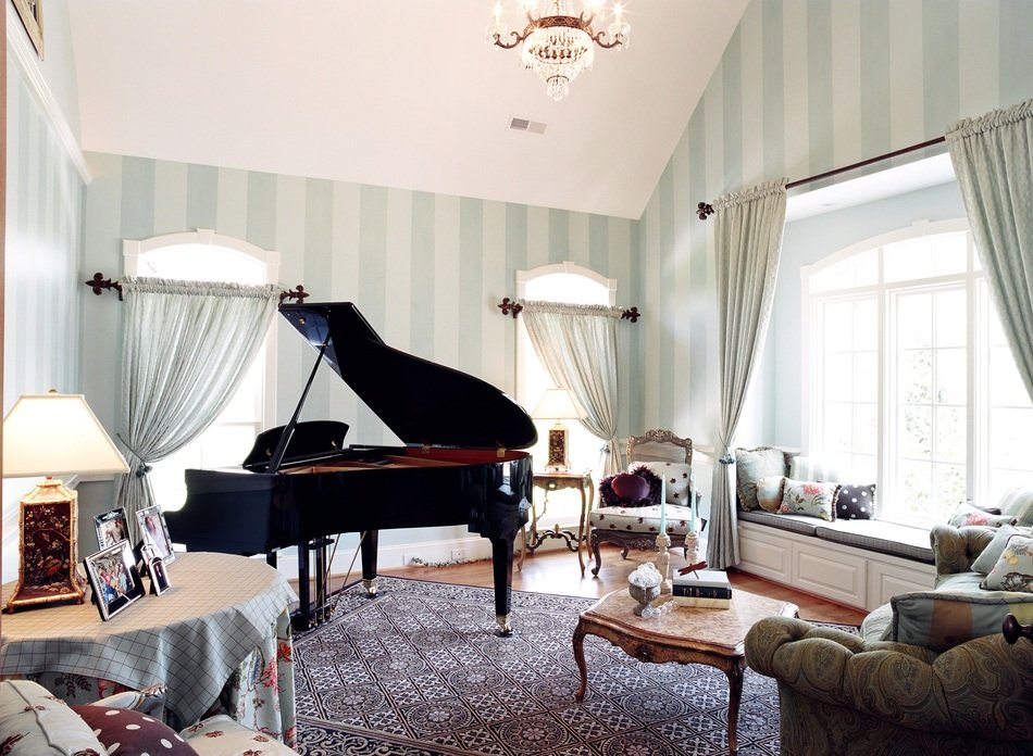 white music room