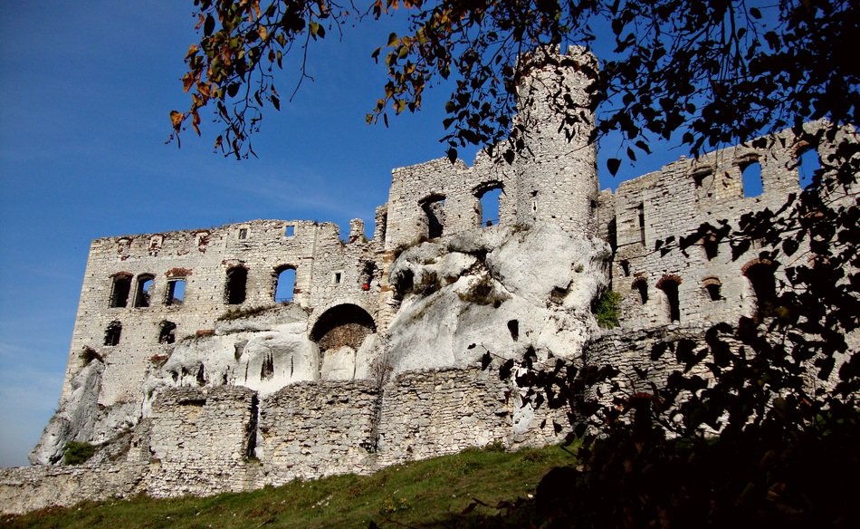 Ruins of the Jura castle of Krakow-Czestochow in Poland