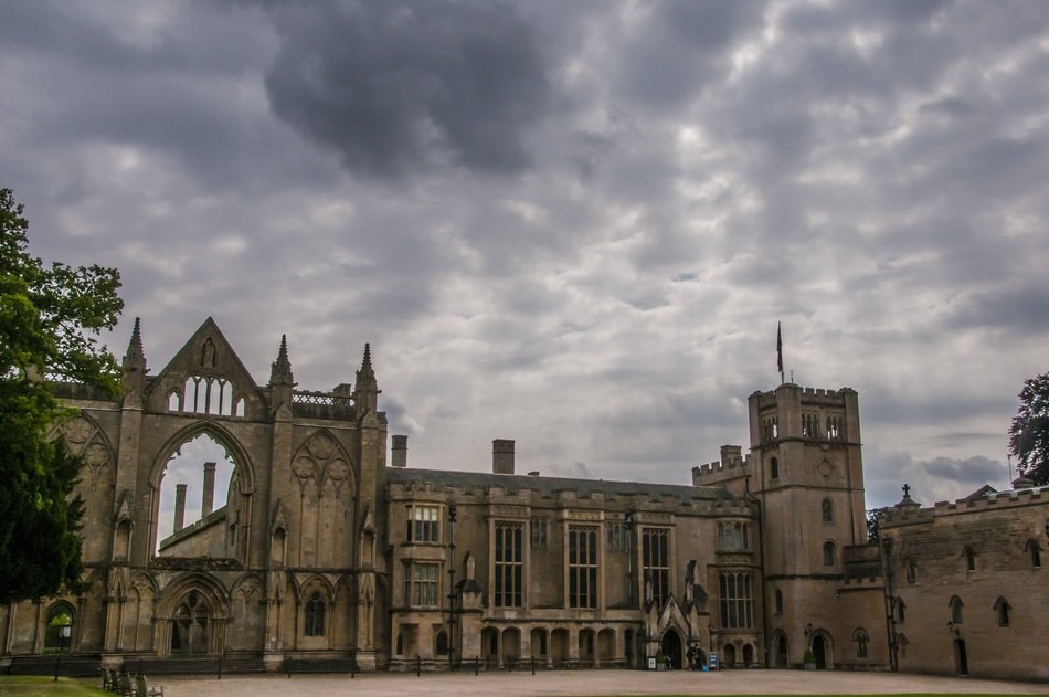 square in front of Newstead Abbey