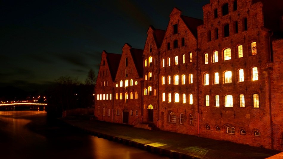 Lubeck at night