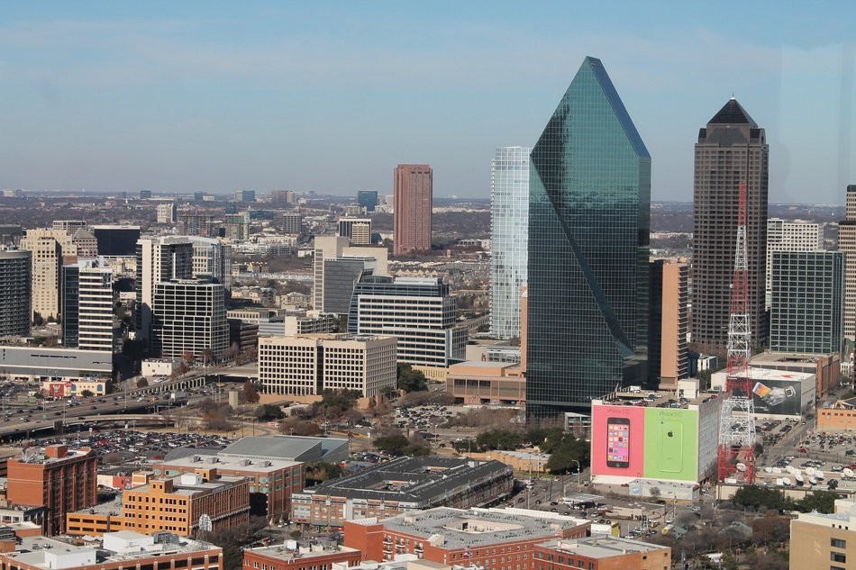 panoramic view of dallas on a sunny day