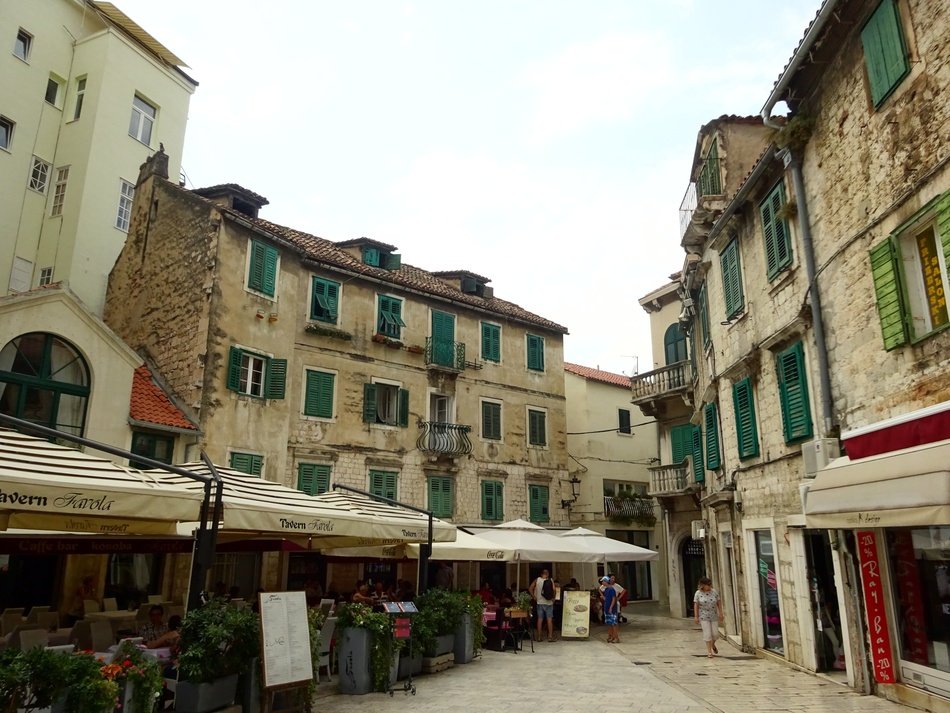 street of the old town in croatia