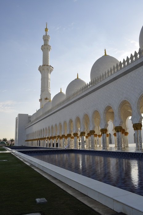 Islamic grand mosque in any dhabi
