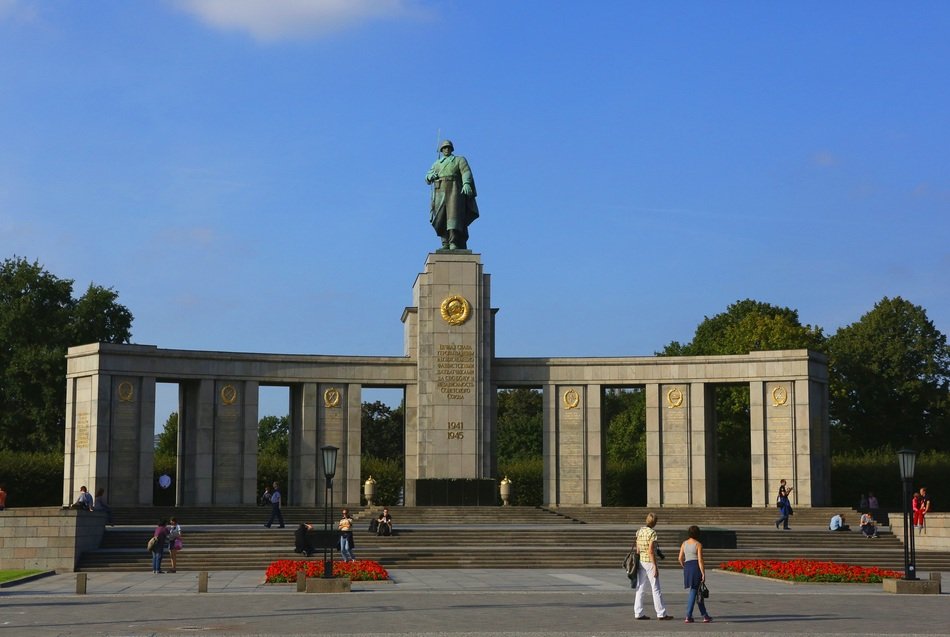 Monument to Soviet soldier in Berlin