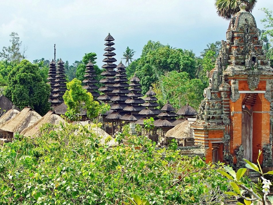 temple in thickets in bali