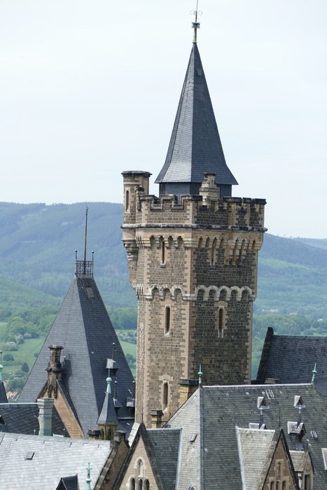 Concluded Wernigerode castle tower