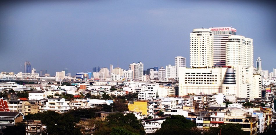 Aerial view of Bangkok