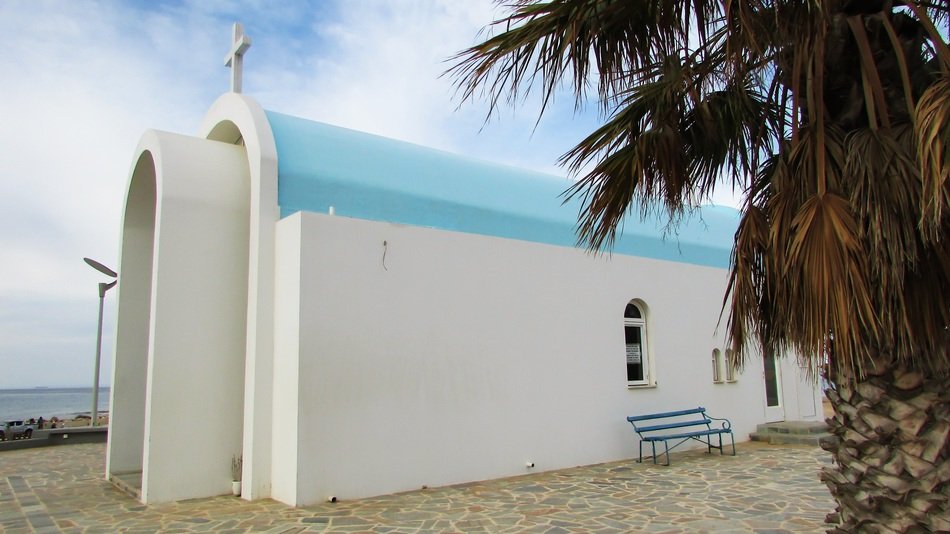 Beautiful church in Paralimni, Cyprus