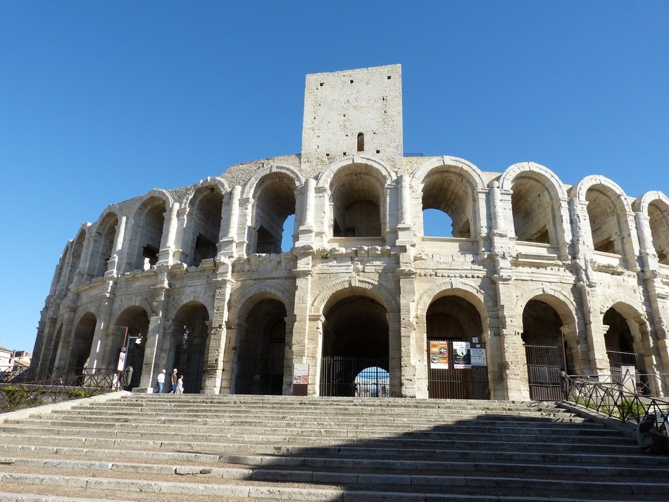 amphitheater in old town of arles