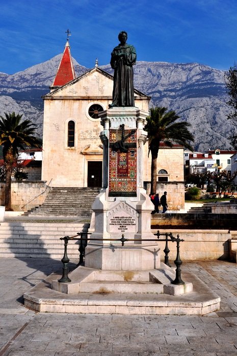 monument on Kacic square in Europe