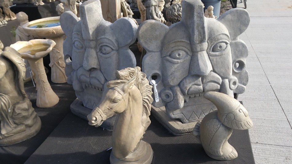 A lot of statues