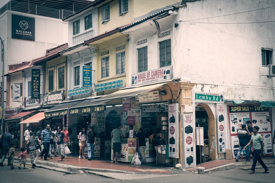 small market in Singapore
