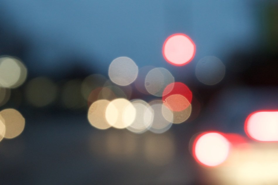 bokeh on the background