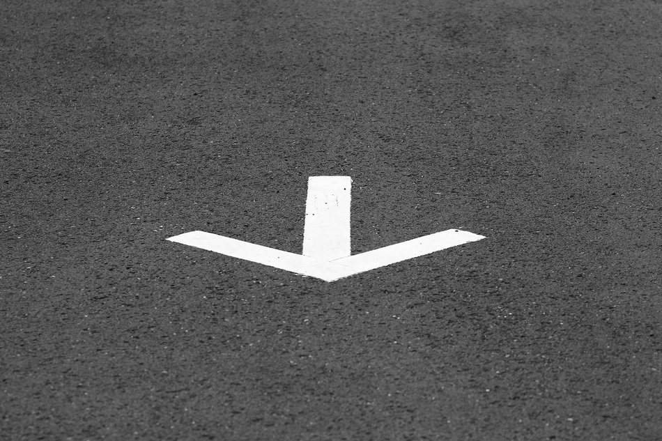 Arrow on Street free image download