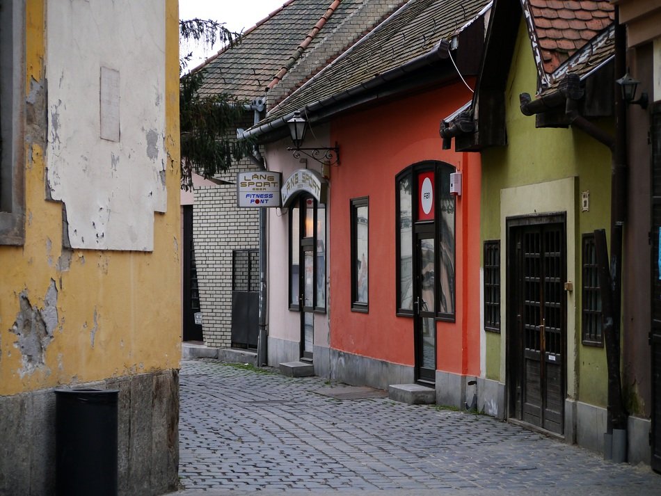street in the city in hungary
