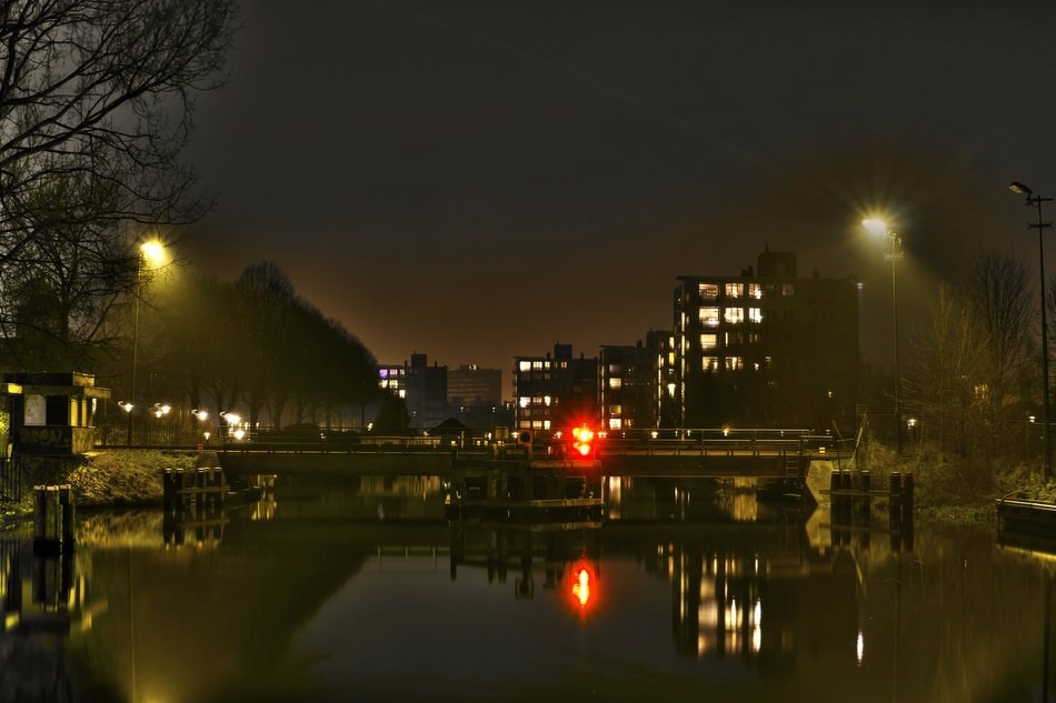 city âânight promenade in the lights