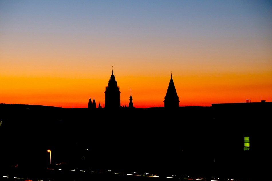 Mainz Cathedral at the sunset