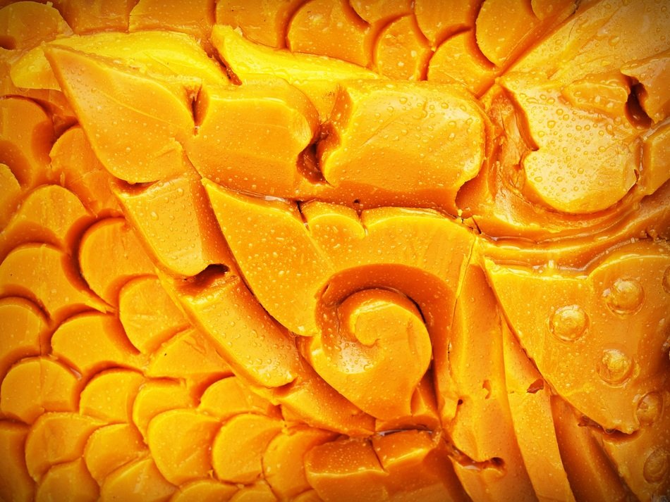 carving decoration on the wall