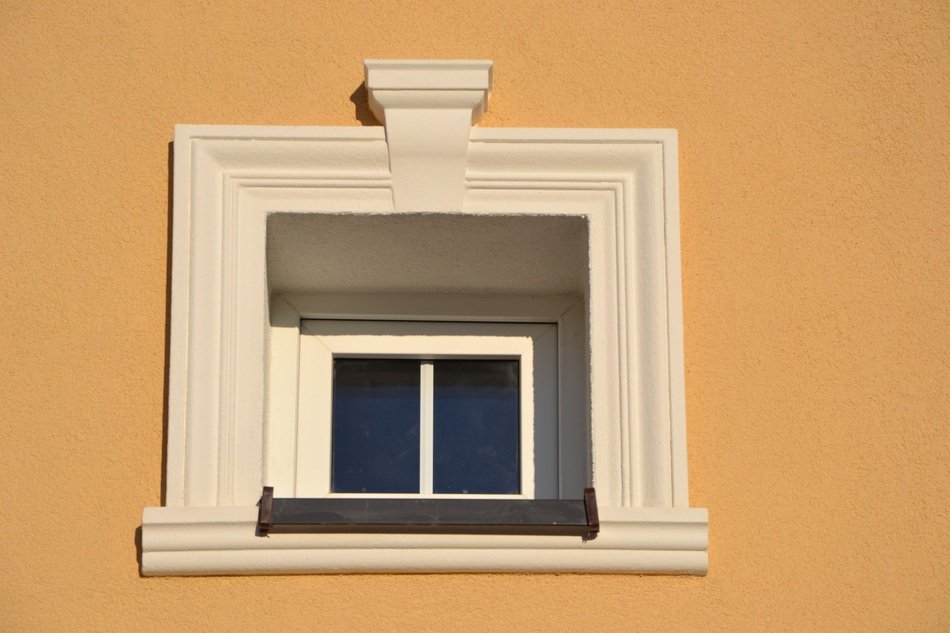 window with White exterior trim