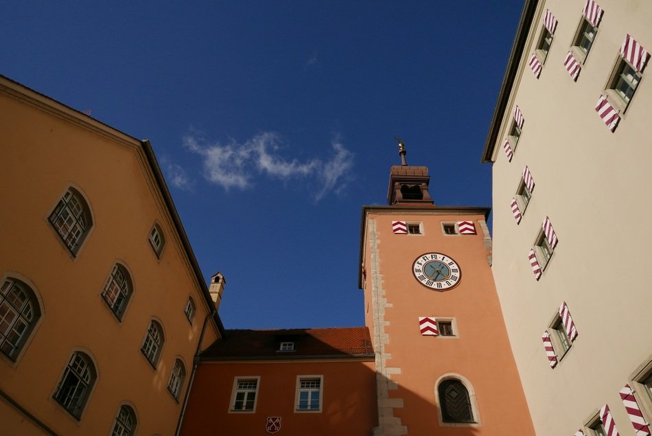 home on a sunny day in regensburg