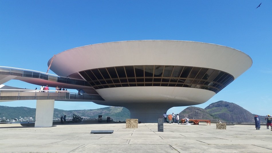 Building of Oscar Niemeyer in Rio De Janeiro