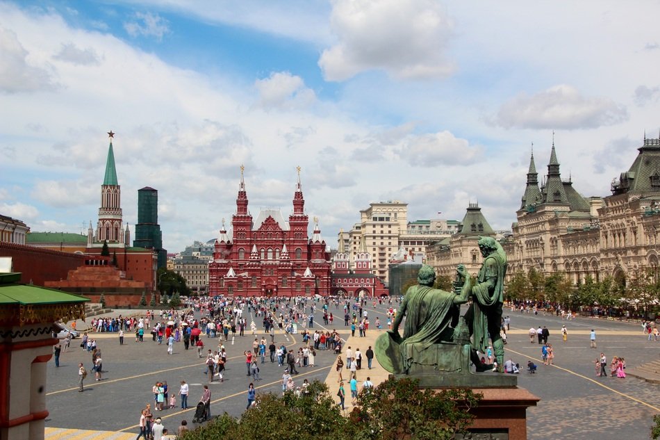 red square view