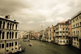 historic buildings and channel in Venice