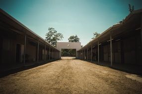 construction of stables near the road