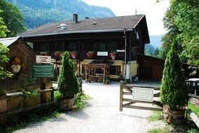 Imperial house in the gorge in austria
