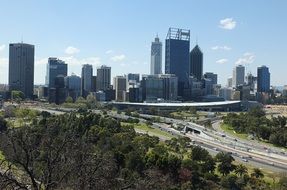 Perth City skyline