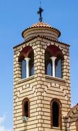 orthodox Church Belfry at blue sky, Cyprus