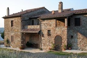 traditional stone house in tuscany