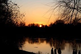 Heaven mood at the sunset