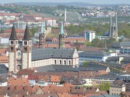 panoramic view of w&uuml;rzburg