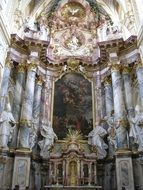 baroque altar in church