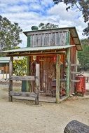 outdoor wooden toilet in australia