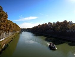 Boat on a river