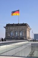 Germanish flag on a building