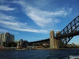 bridge in the harbor in sydney