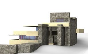 Fallingwater facade Pittsburgh