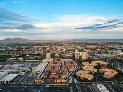 beautiful aerial view of Las Vegas