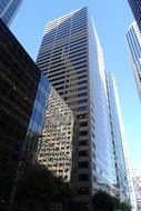 Skyscrapers reflection America