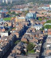 top view of city buildings in liverpool