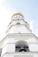 white church Golden Dome in Russia