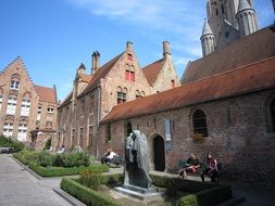 historic buildings in Bruges, Belgium