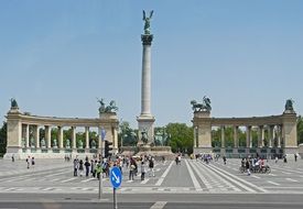 Millenium column in budapest