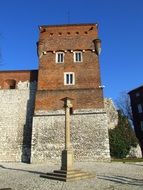 tower in the old city of krakow