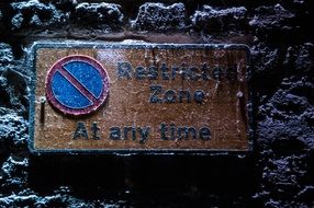 old dirty street sign in london